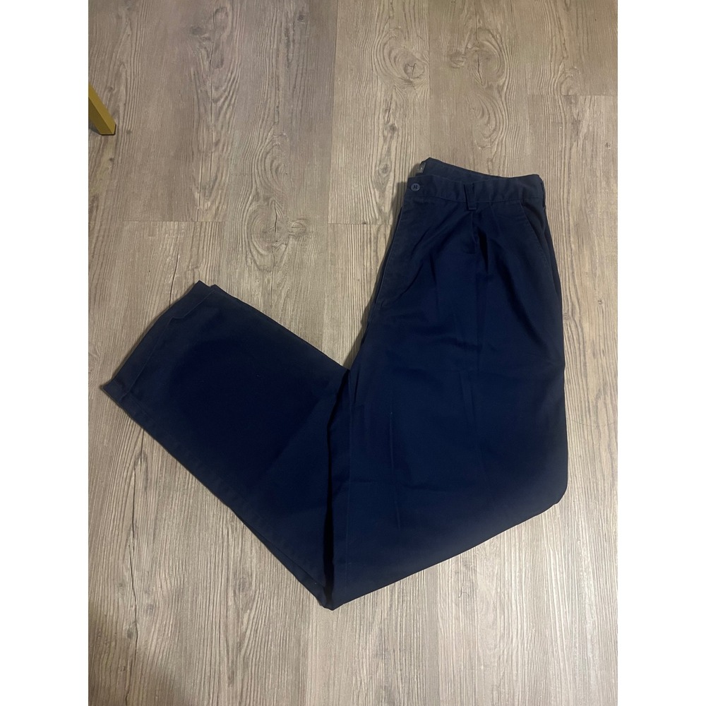 Vintage Nike Golf Men's Trousers Navy 100% Cotton Pants Size 38